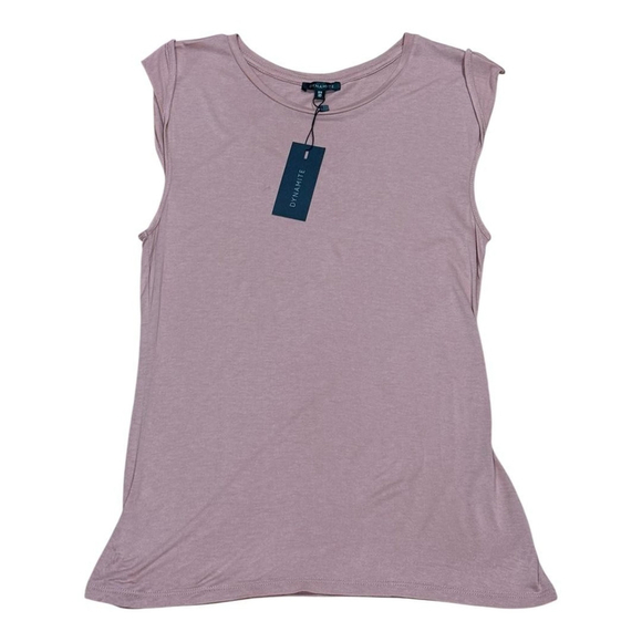 Dynamite Tops - Dynamite Shirt Womens Small Mauve Pink Sleeveless Tank Top 100% Rayon New NWT